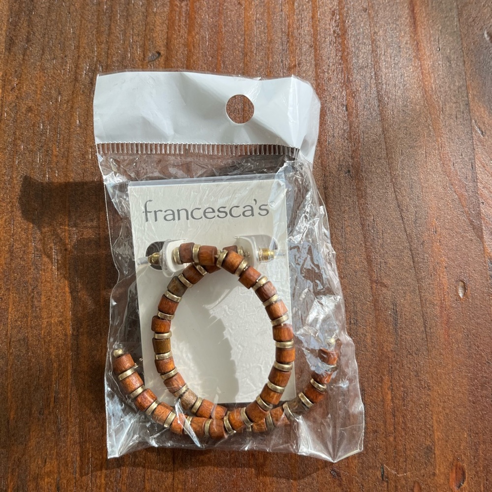 ✨2/$10 | Francesca's Collections Beaded Hoop Earrings